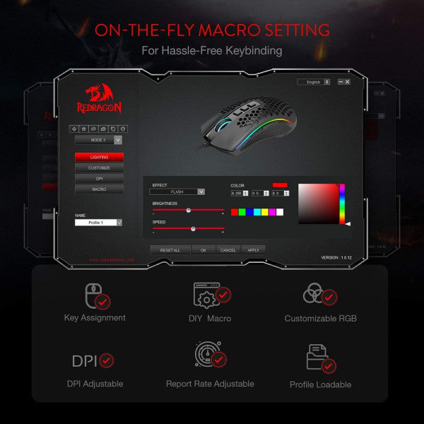 Redragon M808 Storm Lightweight RGB Redragon M808 Storm Lightweight RGB